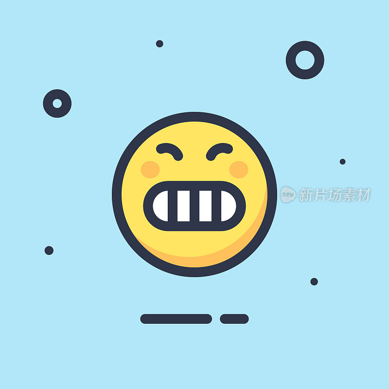 Emoticon平面设计颜色背景