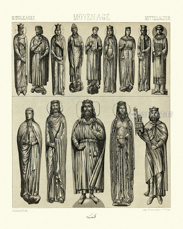 欧洲中世纪的时尚，12到13世纪的上流社会