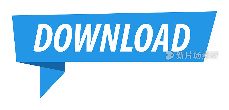 下载-横幅,讲话气泡,标签,丝带模板。向量股票插图