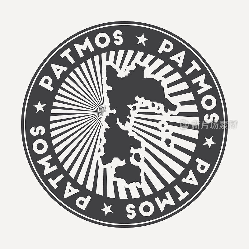 帕特莫斯圆形标志。