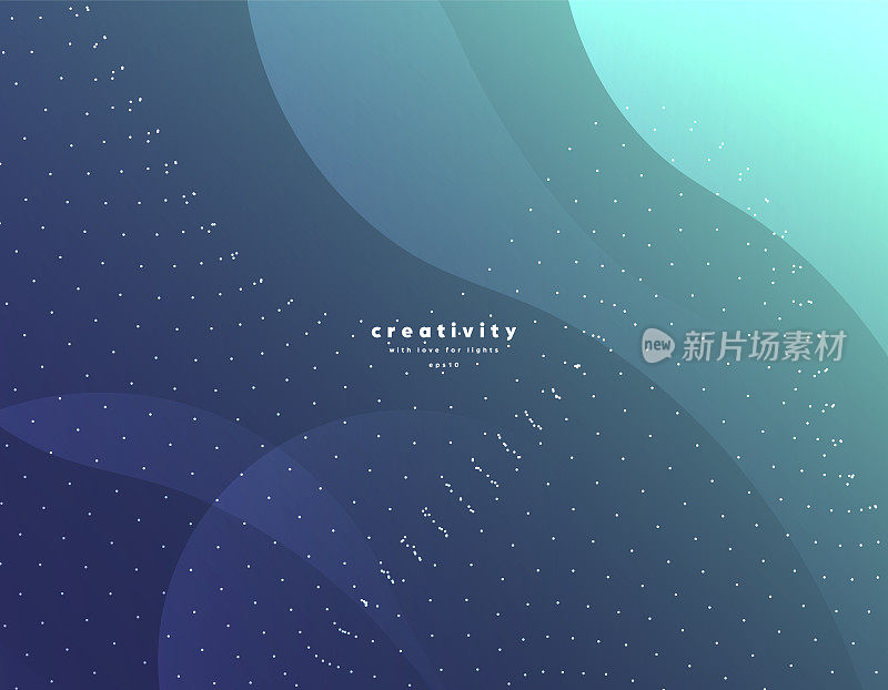 抽象背景与光和圆形渐变形状,派对现代背景与点,技术背景,虚线