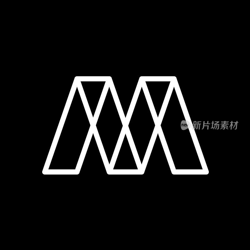 字母M标志