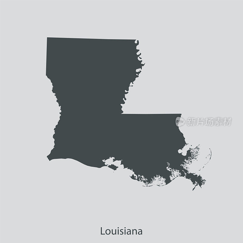 路易斯安那州地图