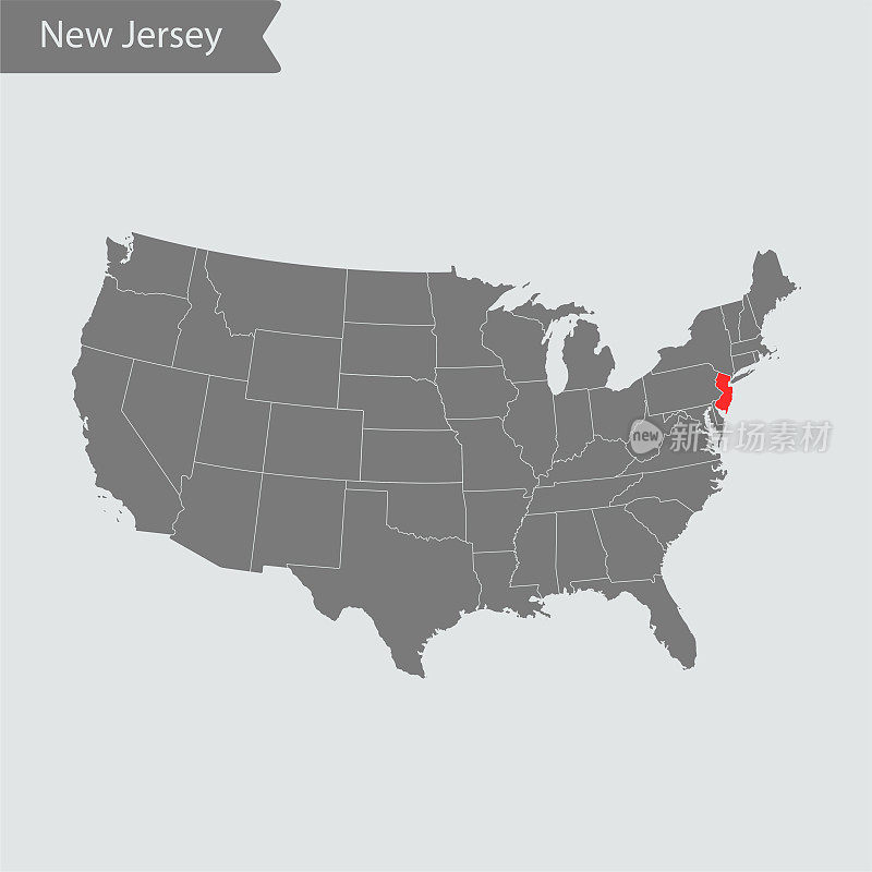 新泽西州地图