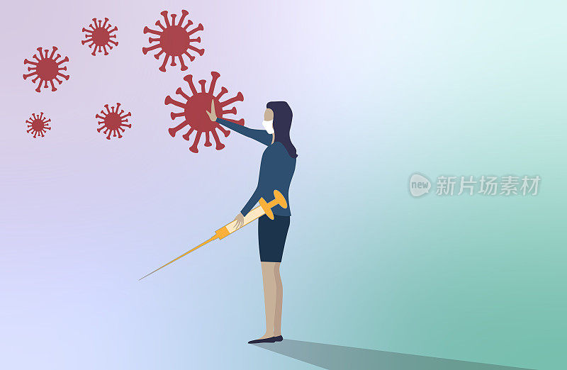 2019冠状病毒病防护和疫苗接种。