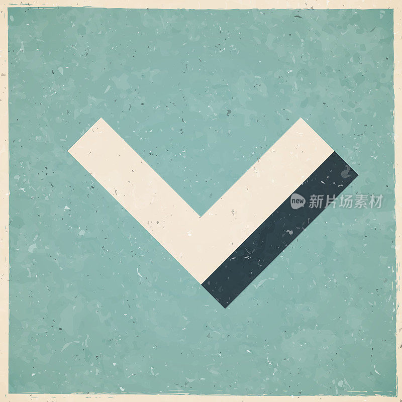 雪佛龙。复古风格的图标-旧的纹理纸