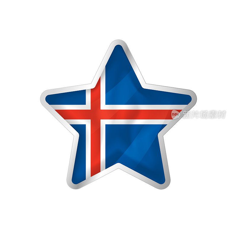 冰岛星条旗。