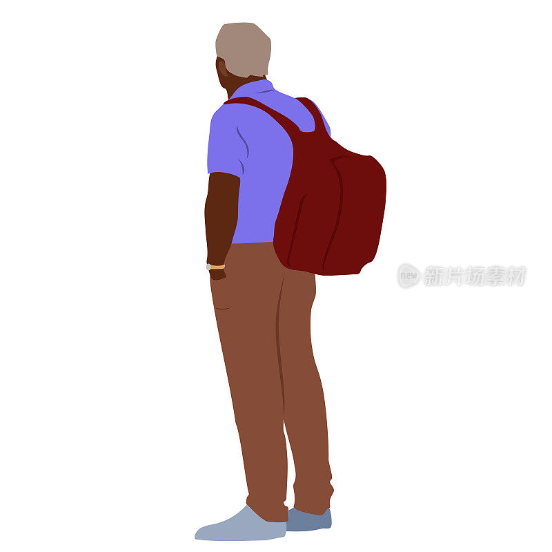 背着背包的男子去布朗大学学习