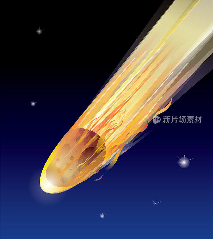 流星坠落地球