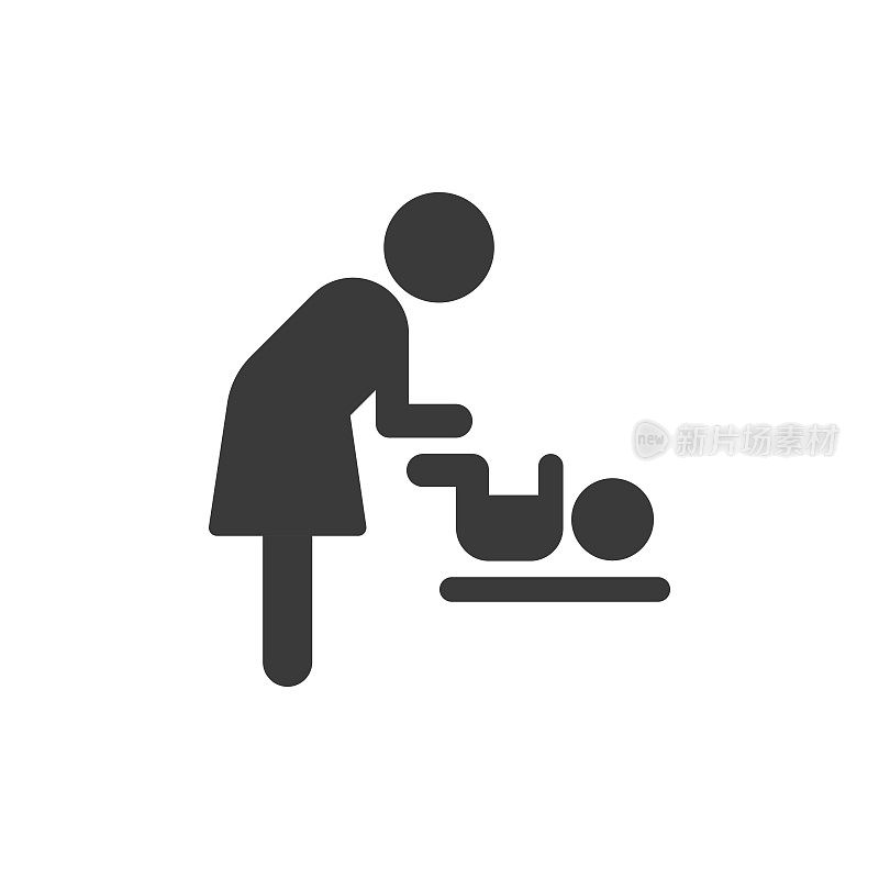宝宝换尿布的标志和符号