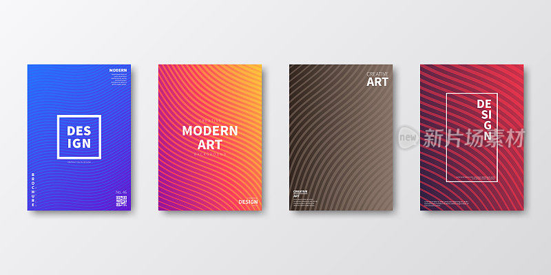 宣传册模板布局，封面设计，商业年度报告，传单，杂志