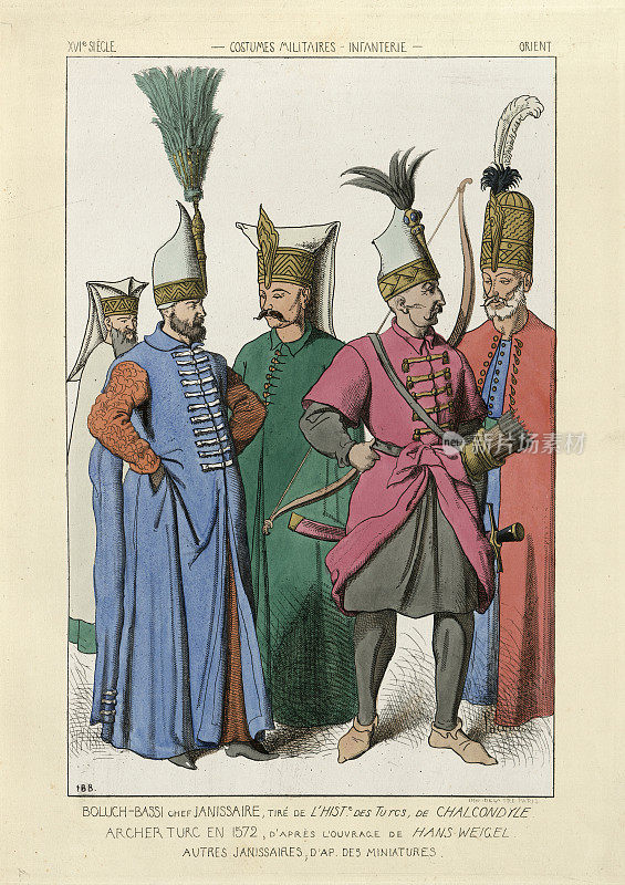 土耳其奥斯曼帝国的禁卫军，16世纪