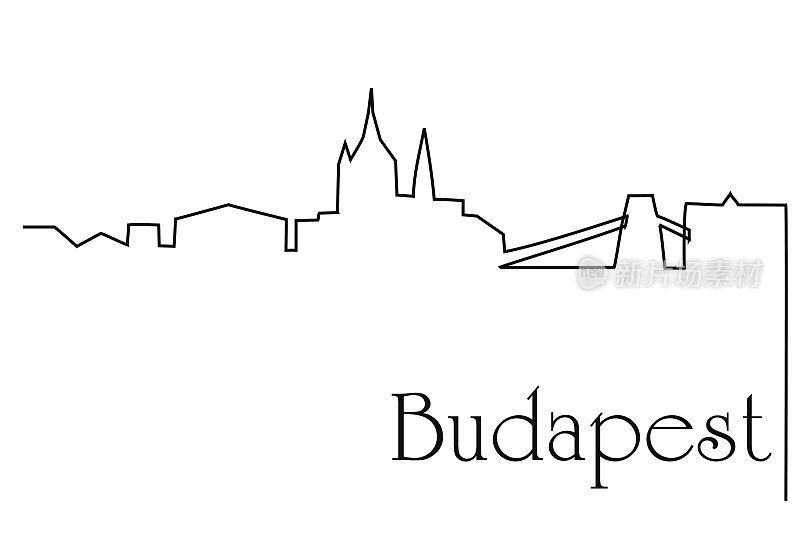 布达佩斯城一线画