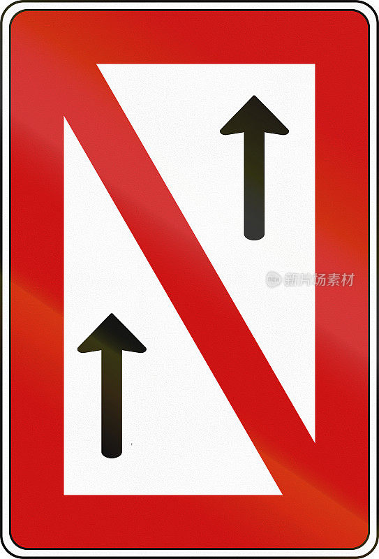 德国内河航行标志-禁止通行