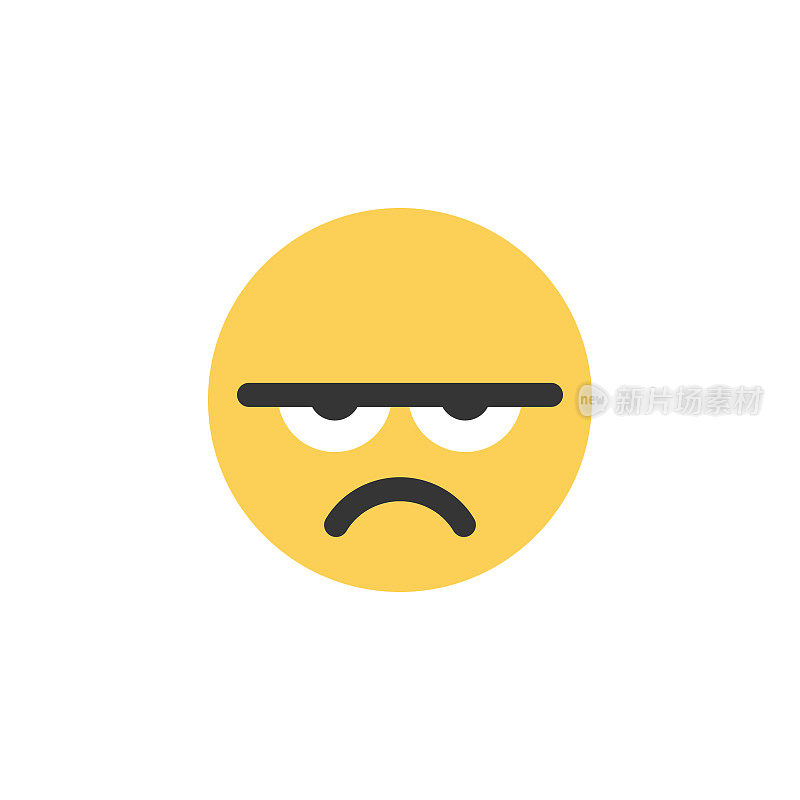 Emoticon裁剪设计平面颜色可爱的面部表情