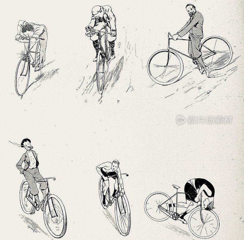 自行车上不同的刹车方式
