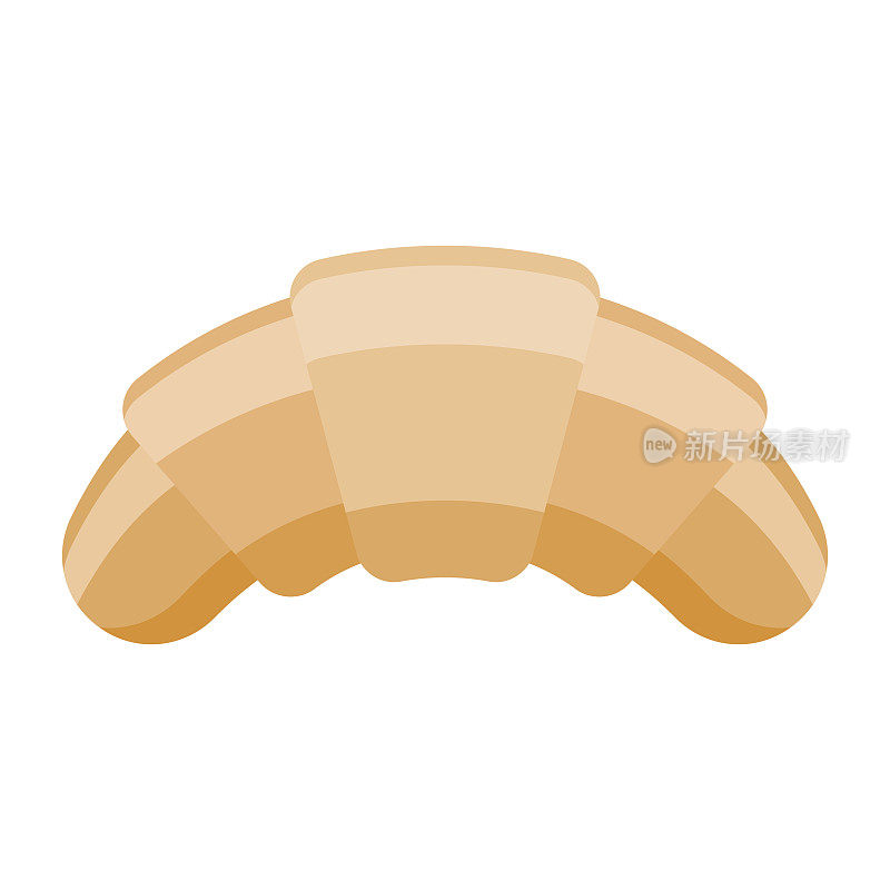 牛角面包图标的透明背景