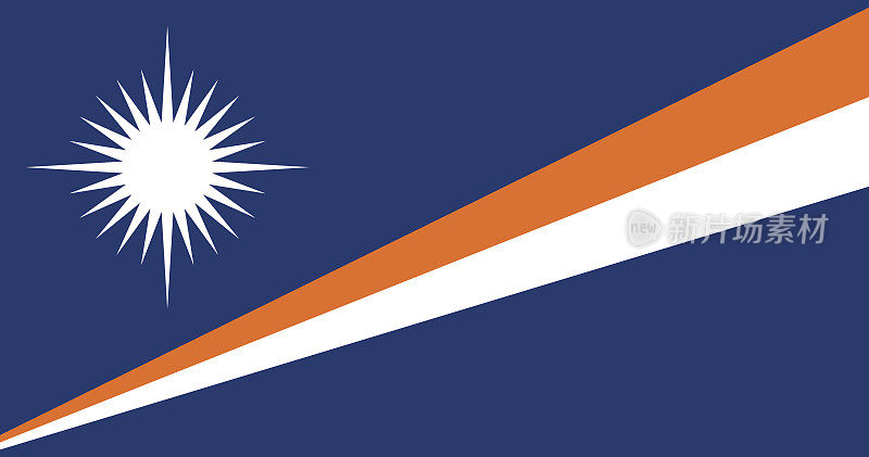 马绍尔群岛的旗帜