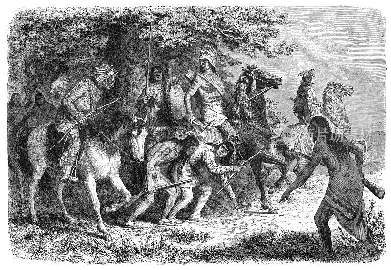 1862年战争中的美国原住民