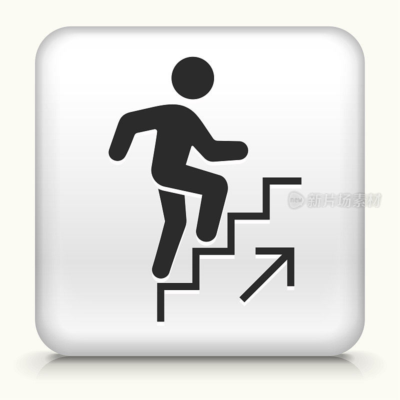 男人上楼梯的图标