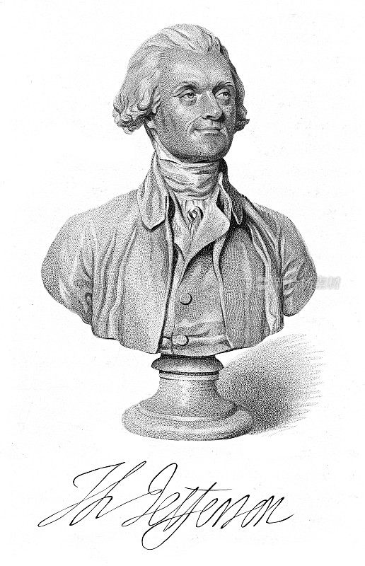 托马斯・杰斐逊――美国国父雕刻于1894年