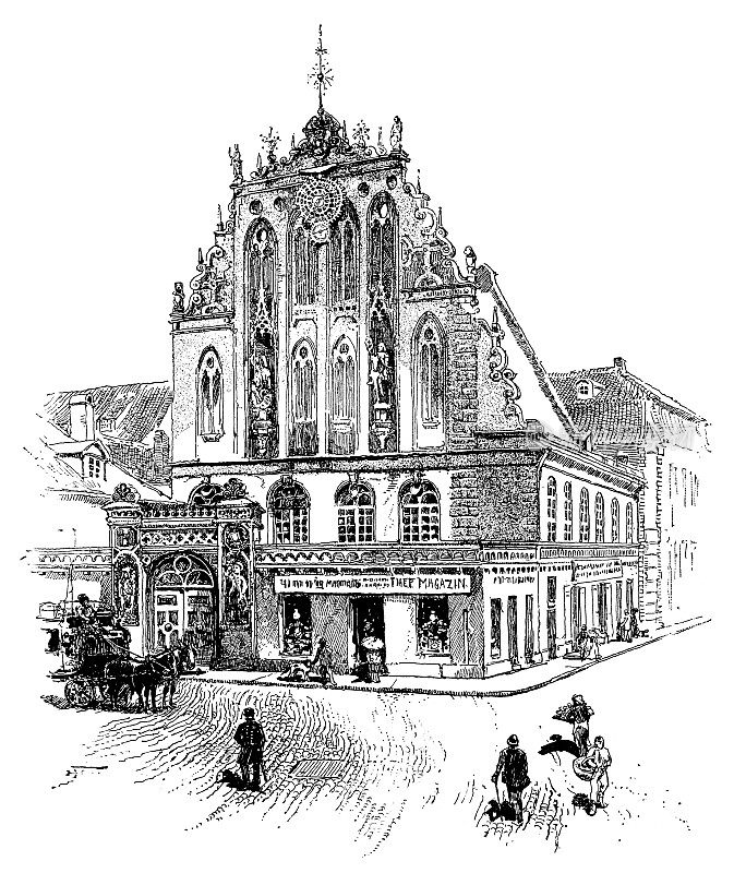 19世纪拉脱维亚首都里加的黑头之家