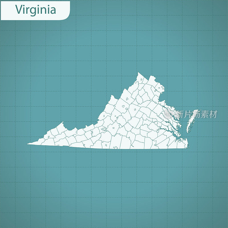 维吉尼亚州地图