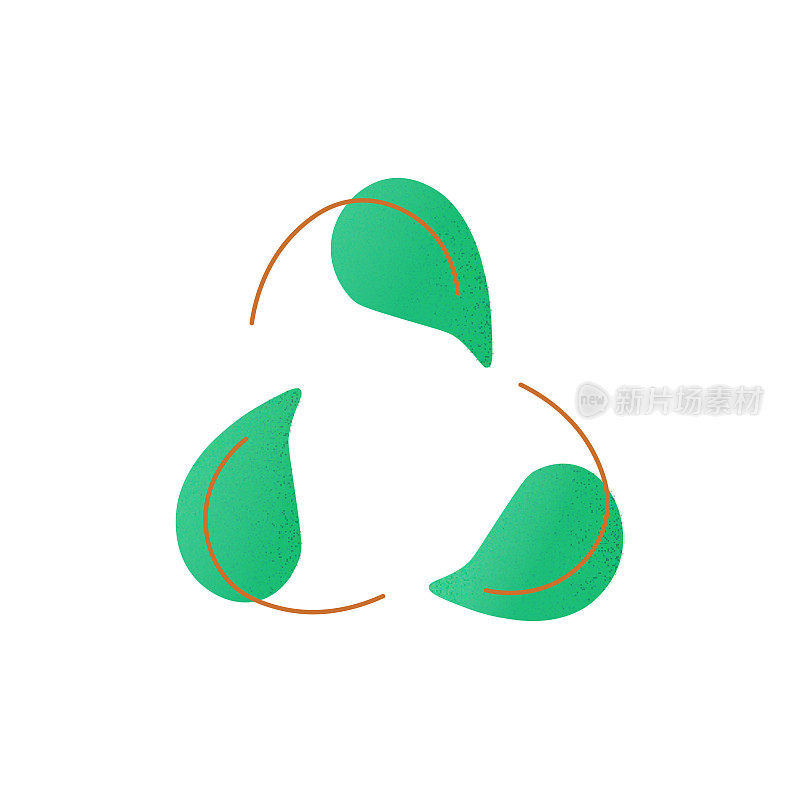 绿色能源,生态概念矢量插图。