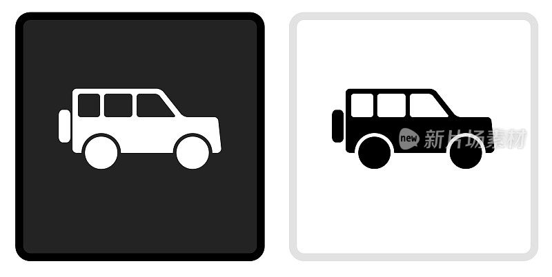 SUV图标上黑色按钮与白色翻车