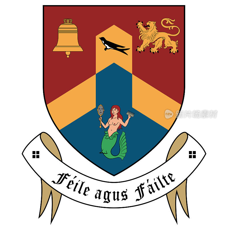 爱尔兰布雷市的盾徽