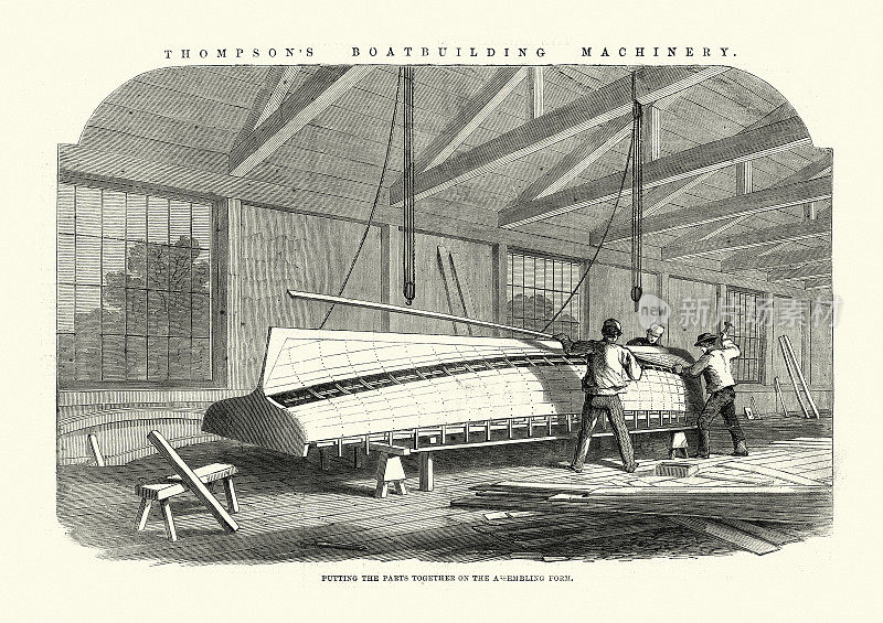 汤普森的造船机械，维多利亚19世纪