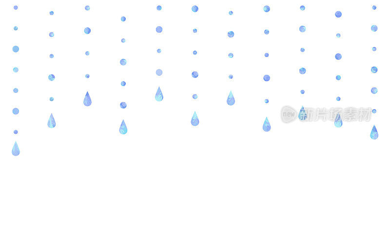 浅色滴雨插图