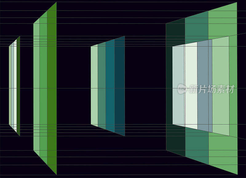抽象色彩透视线网格排列技术格局网络概念背景