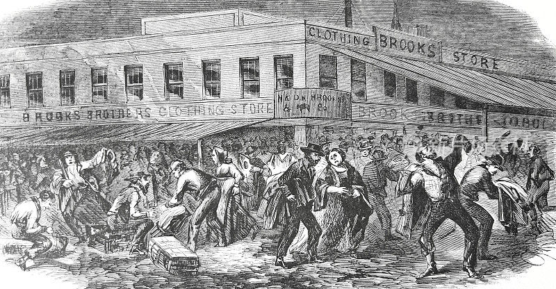 纽约市，内战，1863年暴动，警察在论坛官办公室负责