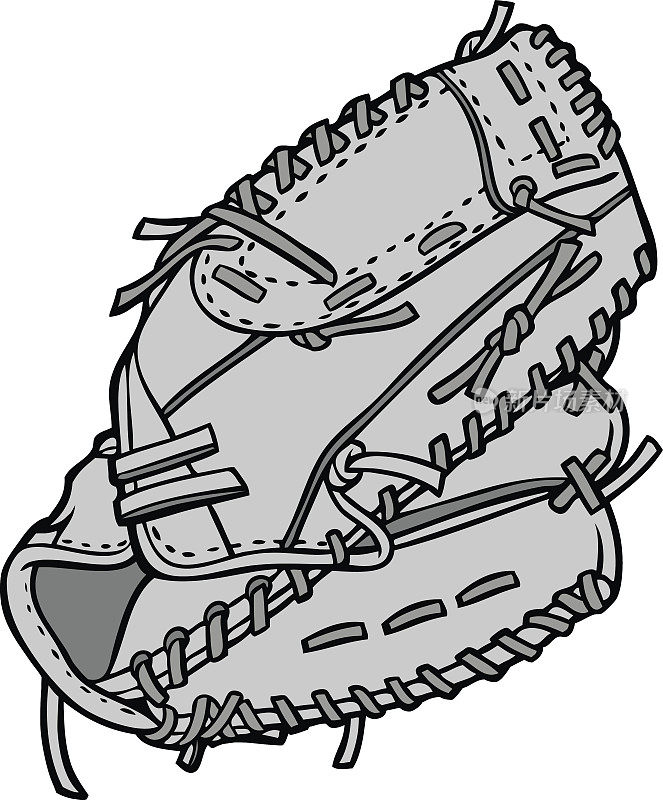 棒球运动员手套插图