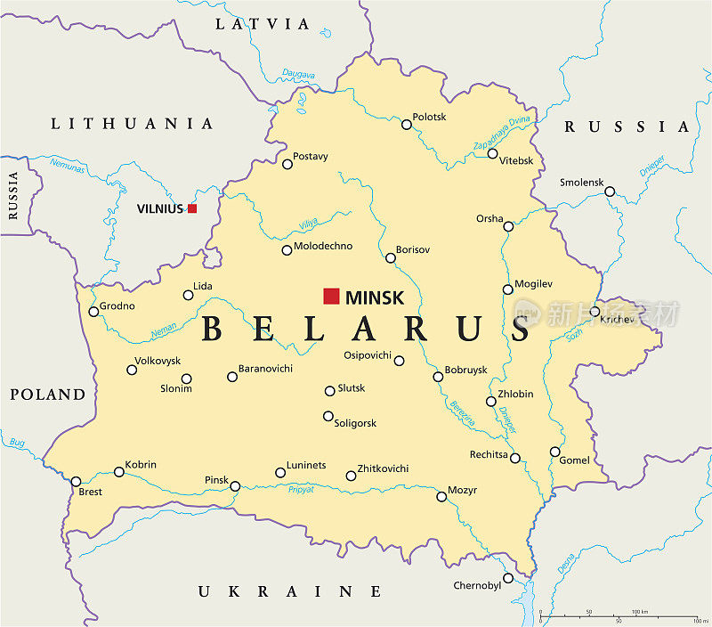 白俄罗斯政治地图