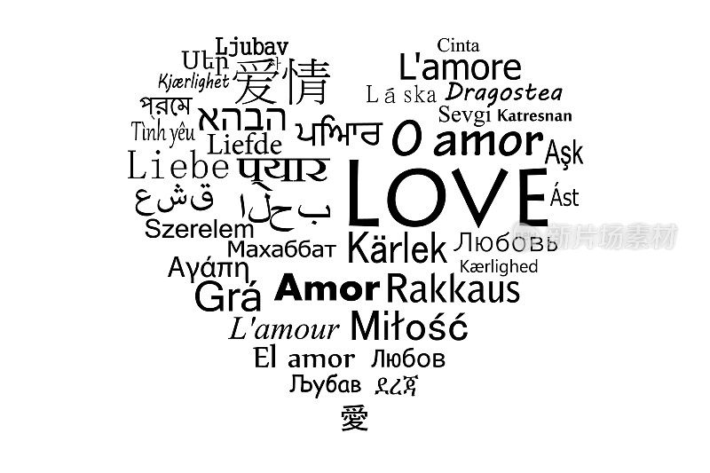 爱这个词是世界上最流行的语言