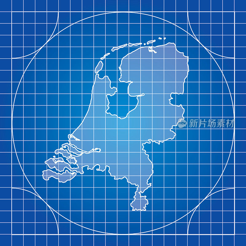 蓝图荷兰地图