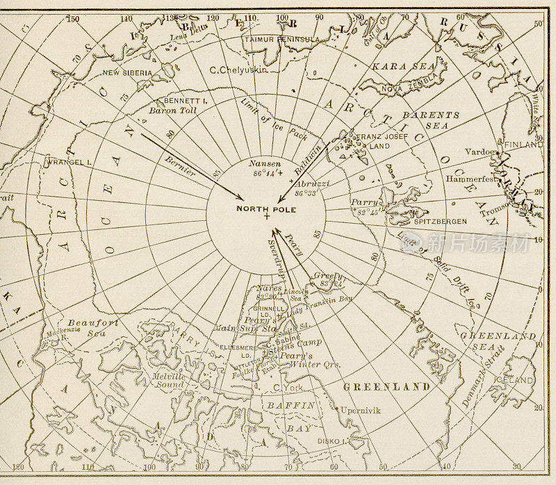 1899年南极地图