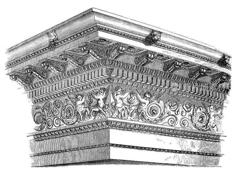 古罗马科林斯神庙的装饰