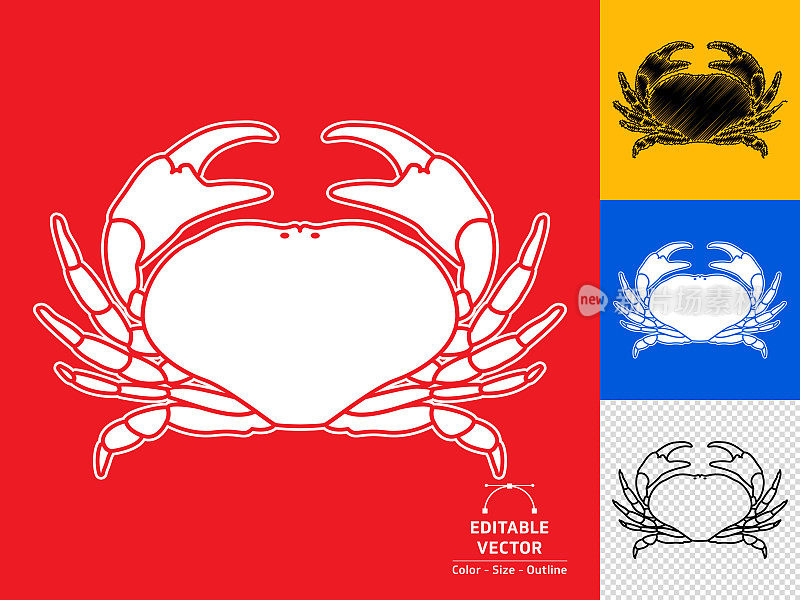螃蟹图标。