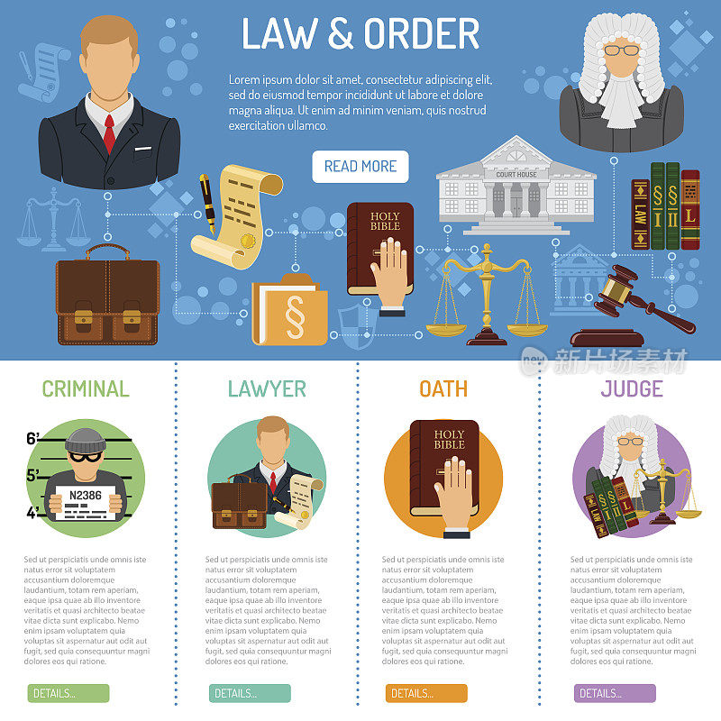 法律和秩序信息图表