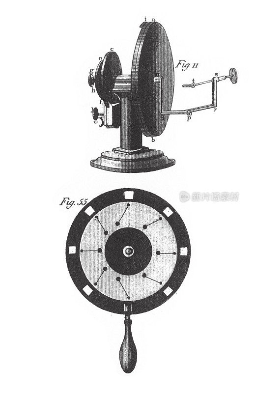 沃拉斯顿的反射测角仪，沃拉斯顿的电池，光学雕刻古董插图的理论和仪器，1851年出版