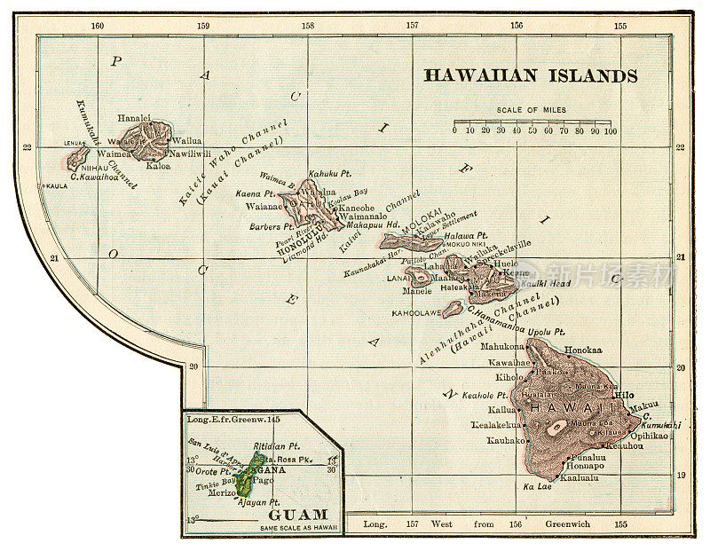 1899年夏威夷地图