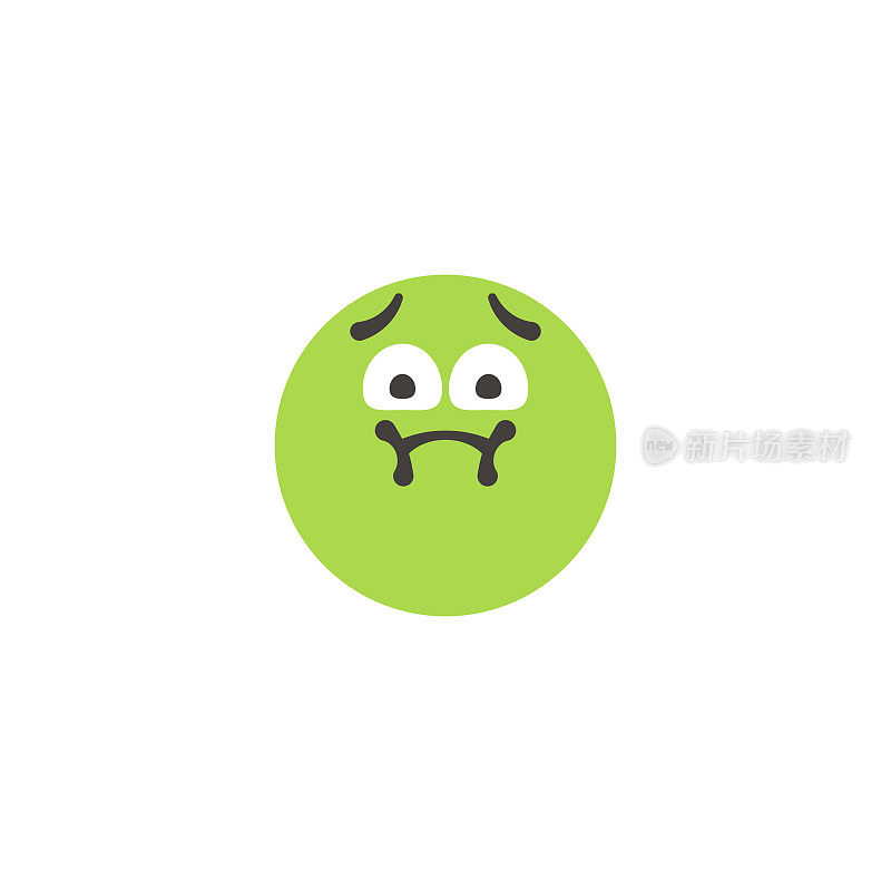 Emoticon大脸平面设计风格