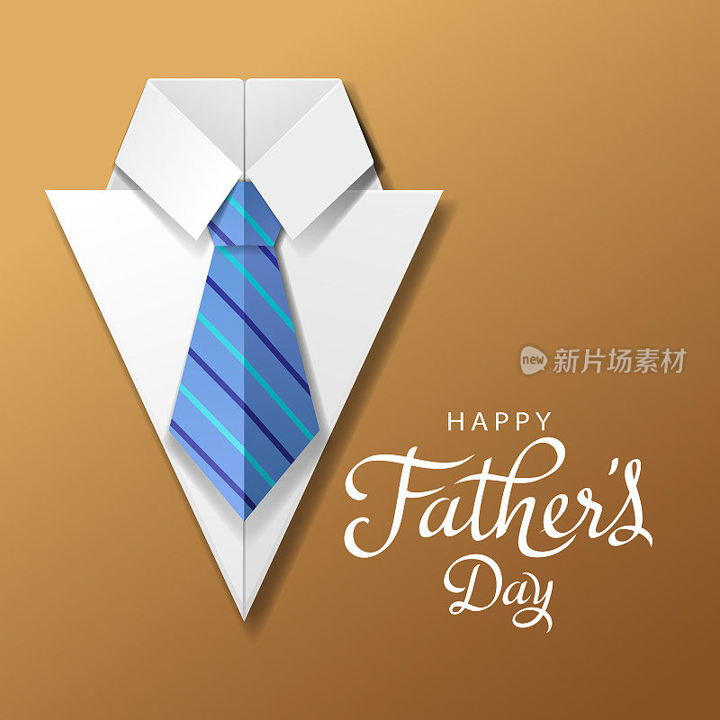 父亲节衬衫和领带