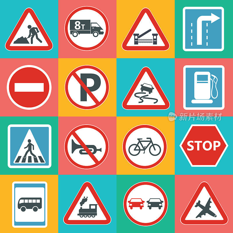 Traffic-Road标志集合