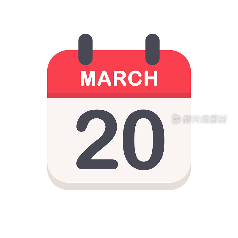 3月20日-日历图标