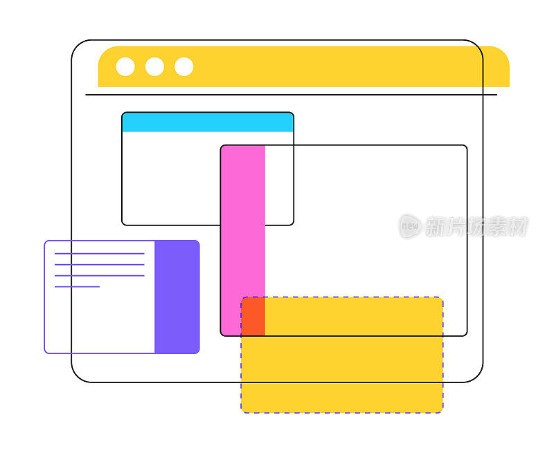 Web浏览器鲜艳的颜色