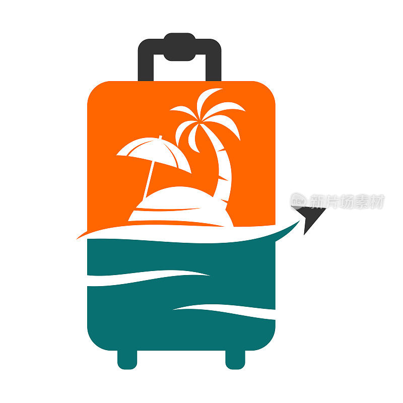 别墅度假旅游标志图标插画品牌标识